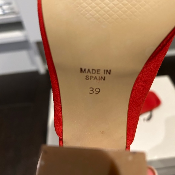 Lintervalle - tinasi red suede heel - Picture 3 of 5